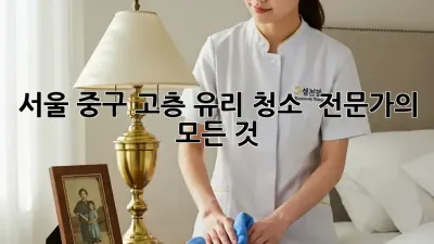 서울 중구 고층 유리 청소 ✨ 전문가의 모든 것!